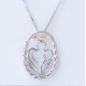 Angel in Oval Necklace