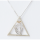 Angel in Triangle Necklace