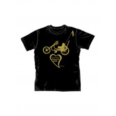 Heart of Gold T Shirt - black adult small  